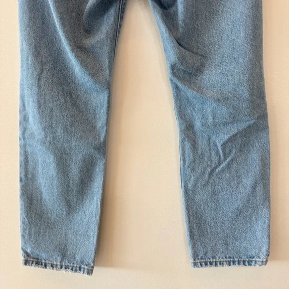 Levi’s Premium 501 Distressed Light Blue Denim Straight Leg Jeans Womens W26 L26 - Picture 7 of 10